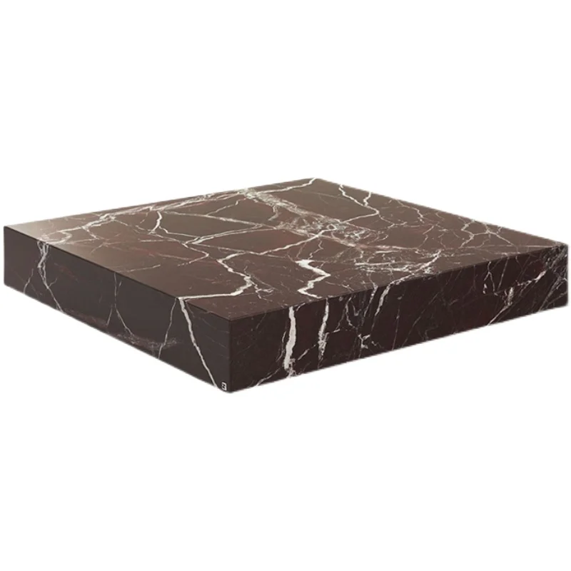

Italian Style Marble Countertop Coffee Table Advanced Art Design Minimalist Quality Luxurious Place Table