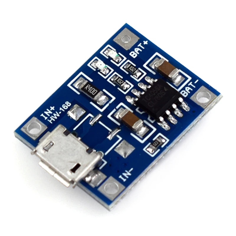 

Tp4056 1a Charging Board 18650 Lithium Battery Protection Integrated Usb Micro Interface Overcurrent Protection Module