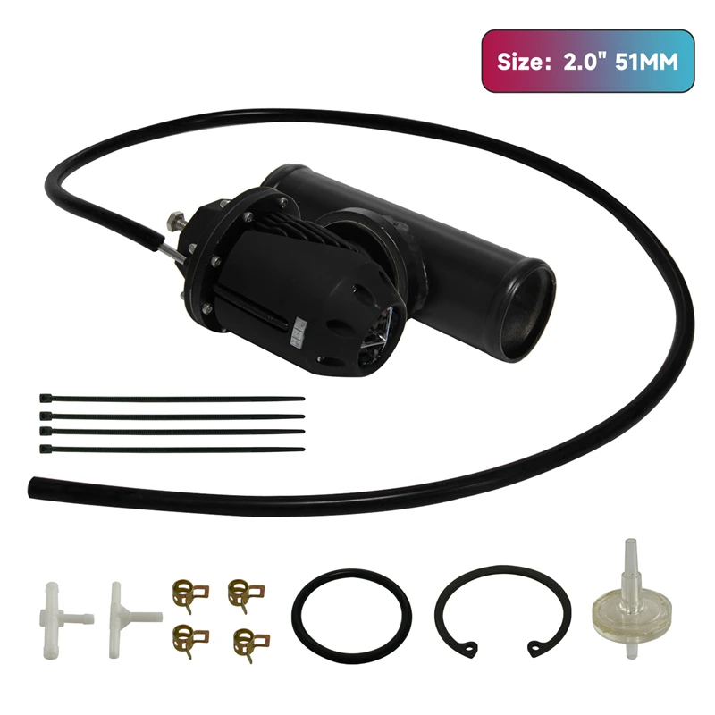 

2" 51mm Straight Flange Pipe + 1-25psi Adjustable SSQV SQV II Blow Off Valve