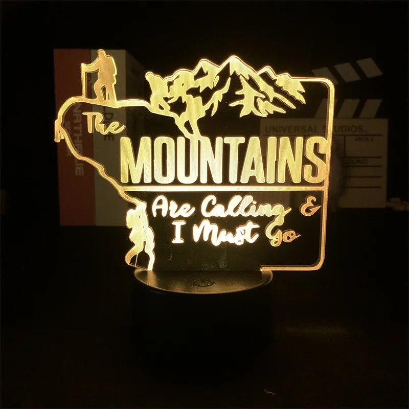 

Ночник для альпинизма с будильником и сенсорным датчиком, цветной светильник с дистанционным управлением для гостиной, детской комнаты, до...