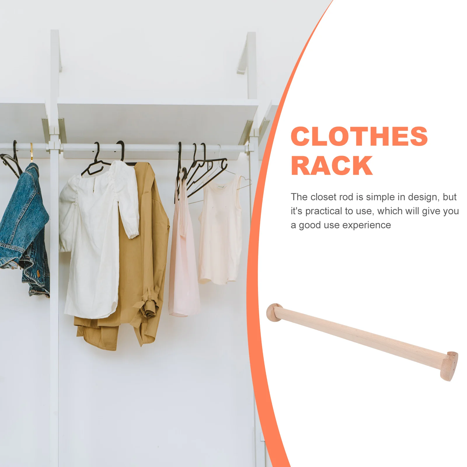 Подвесная вешалка для одежды офисного шкафа сверхмощный стержень регулируемая