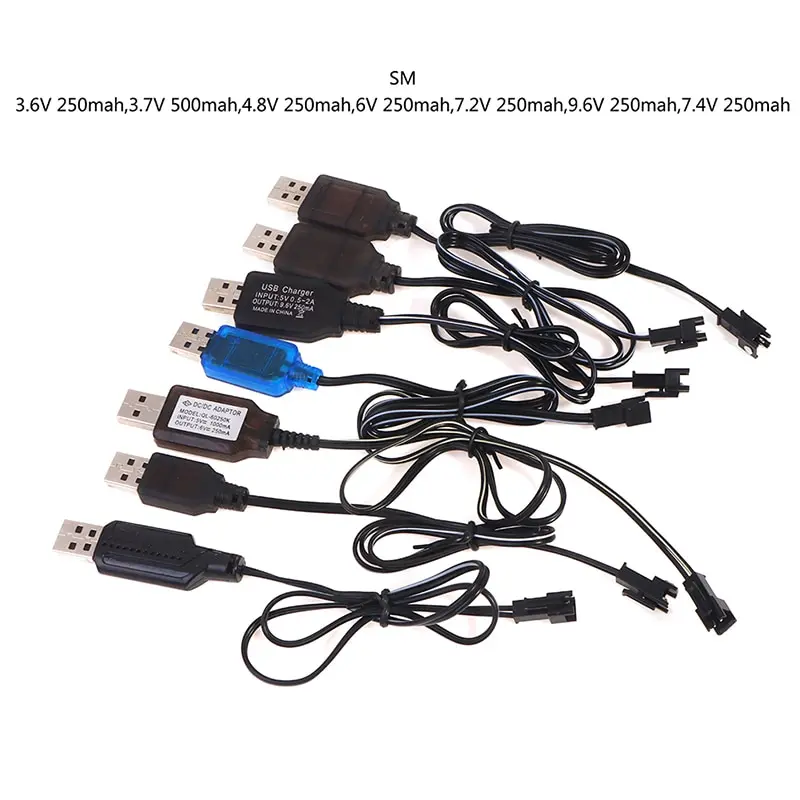 

1 шт., USB-кабель для зарядки аккумуляторов 3,6-9,6 в, ма