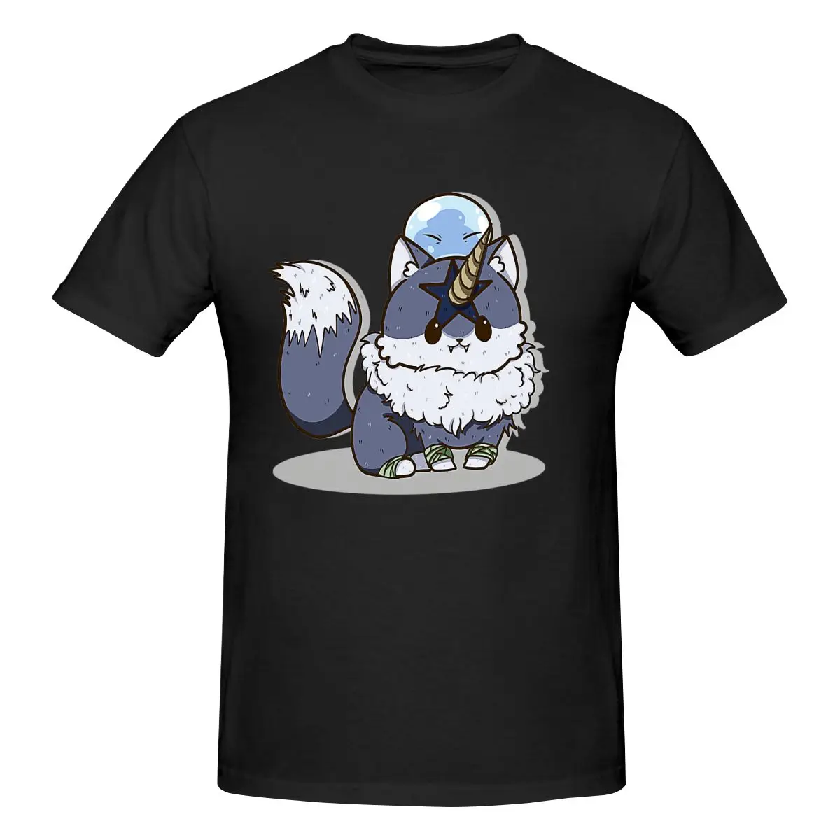 Забавная мужская футболка с наклейками Rengar And Rimuru топы принтом свободного и