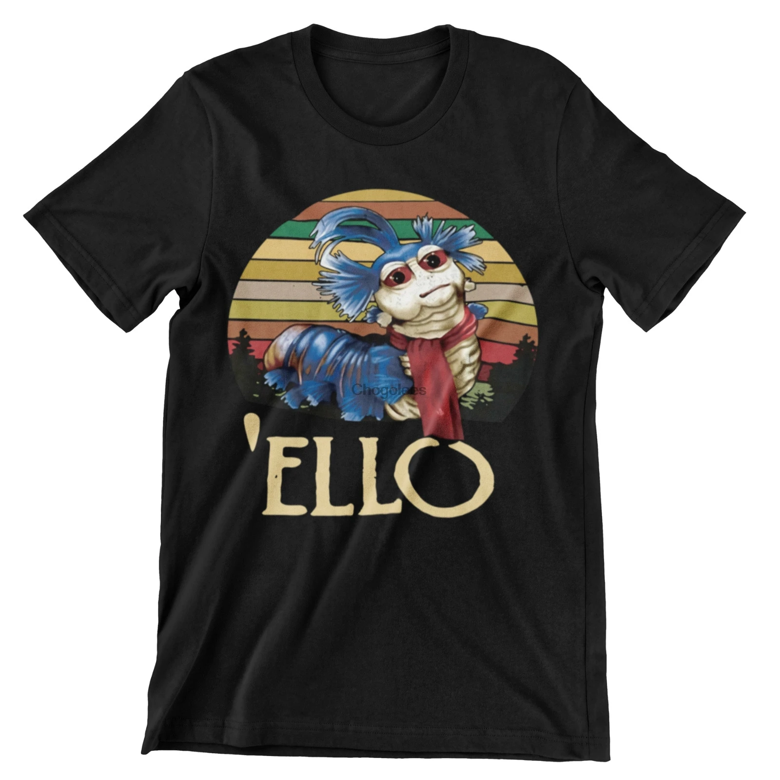 Винтажная забавная Ретро футболка в стиле 80-х с лабиринтом червя из культовой