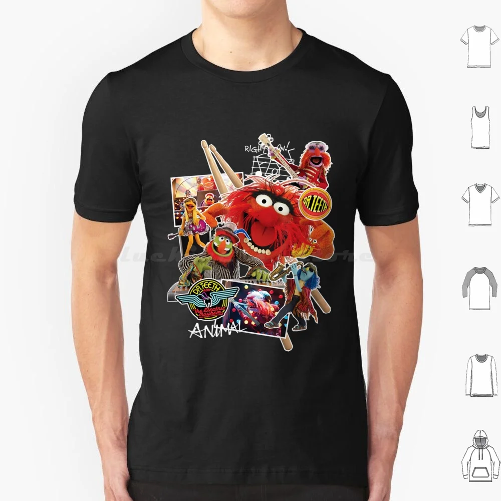 Футболка с изображением животных Dr. Teeth And The Electric Mayhem хлопковая мужская и женская