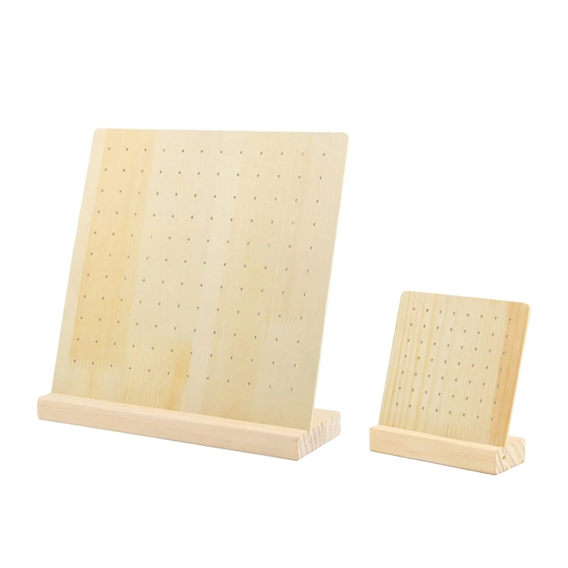 

56/132 Holes Wooden Earrings Holder Jewelry Display Stand Ear Stud Jewelry Show Bracket Earring Organizer Stand Durable