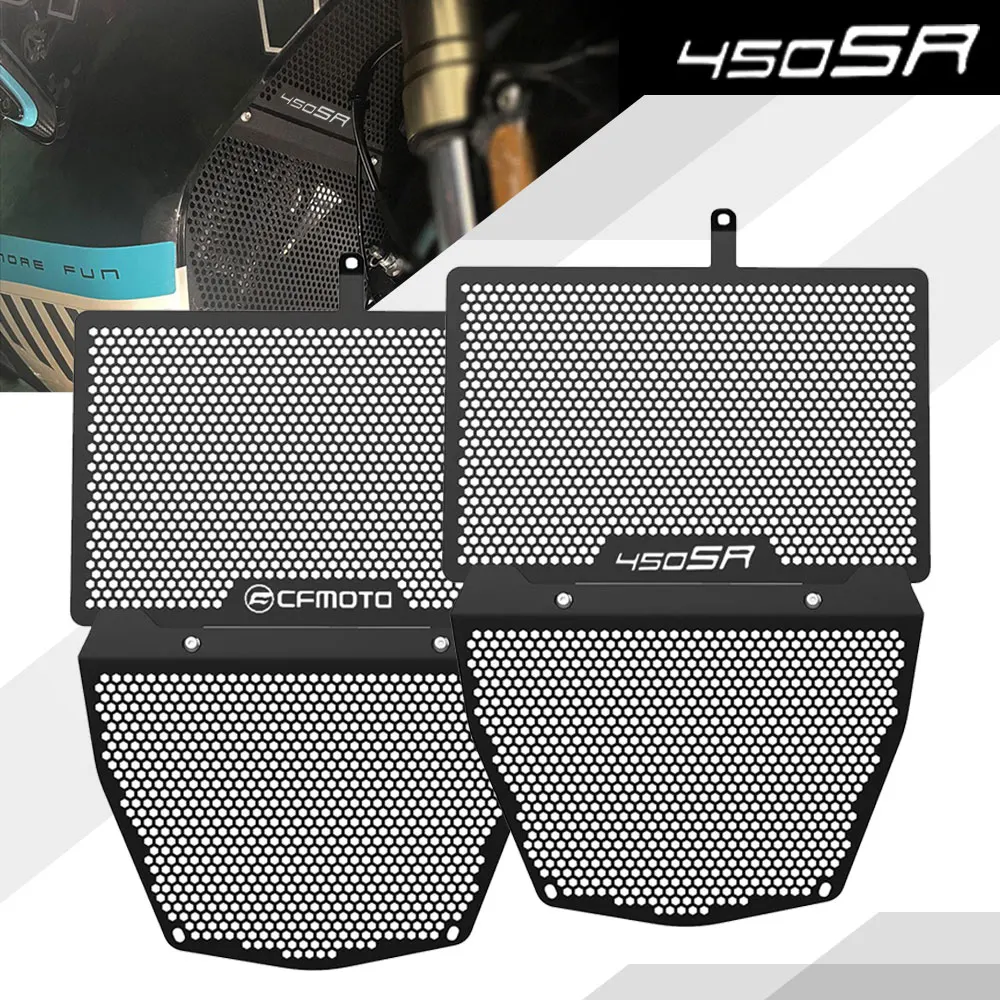 

For CFMOTO 450SR 450 SR 450sr 2022 2023 2024 Motorcycle CNC Alumiunm Accessories Radiator Grille Cylinder Engine Guard Cover Set