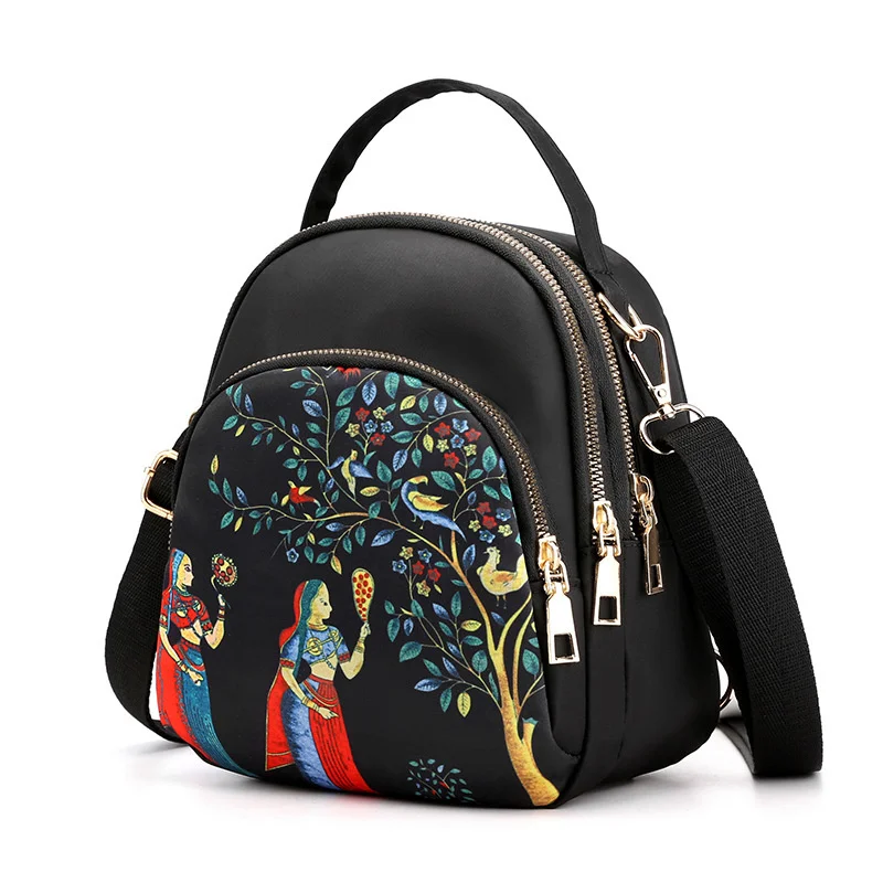 

Oxford Cloth Mini Backpack 2023 Women's Fashion Waterproof School Bags For Teen Multifunction Wear-Resistant Travel Bag Mochila