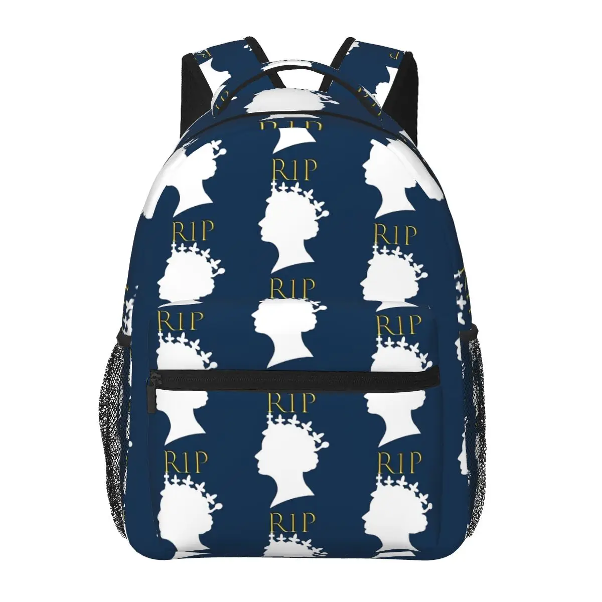 

Elizabeth II Backpack Male Queenelizabeth Print Soft Backpacks Polyester Fun High School Bags Travel Colorful Rucksack