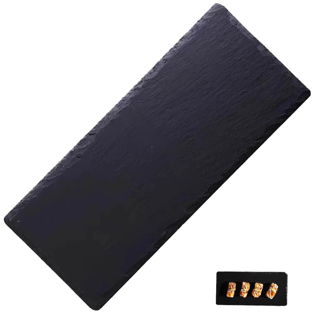 

Household Sushi Plate Multi-function Slate Board Daily Use Dessert Tray Steak Accessory