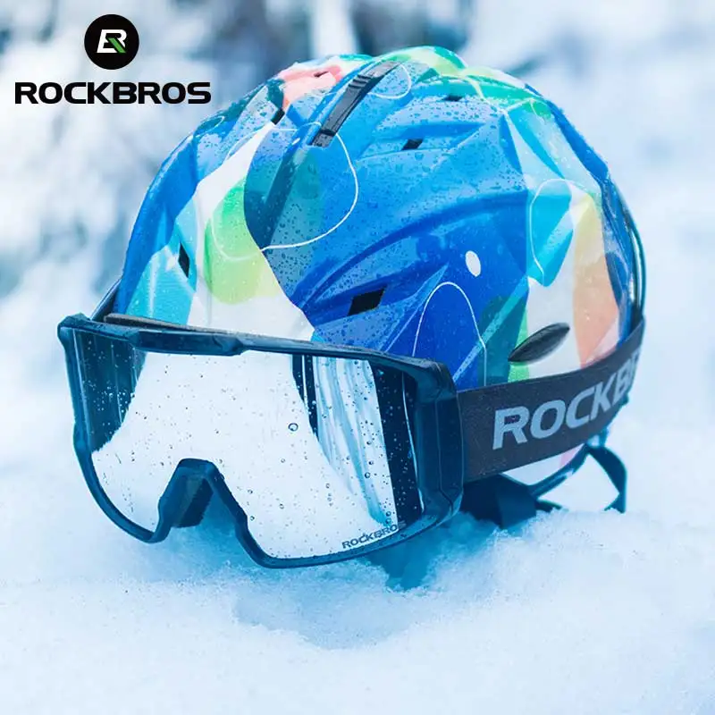 

ROCKBROS Ski Goggles Double Layers Anti-Fog Snow Snowboard Glasses UV400 Windproof Eyewear Men Outdoor Sport Skiing Goggles