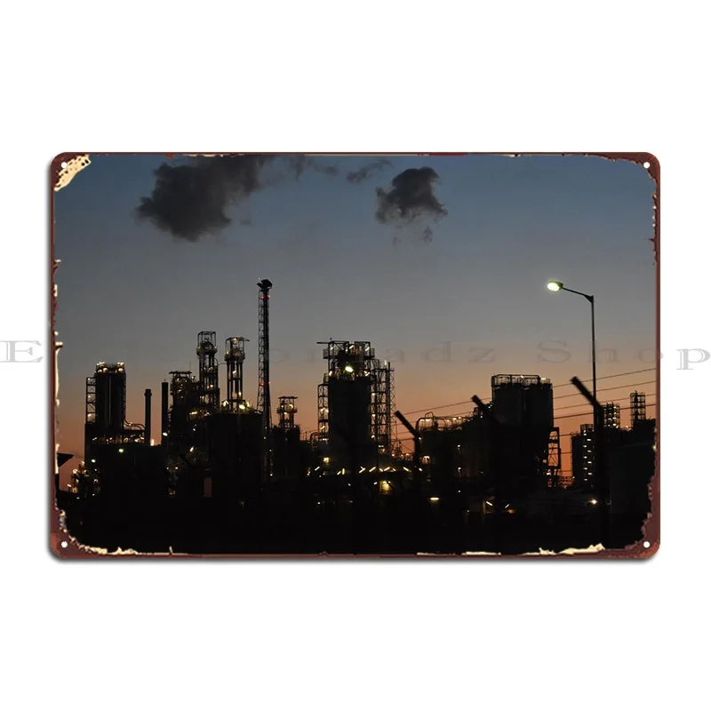 

Sunset Industry Metal Sign Painting Living Room Designing Printing Classic Tin Sign Poster