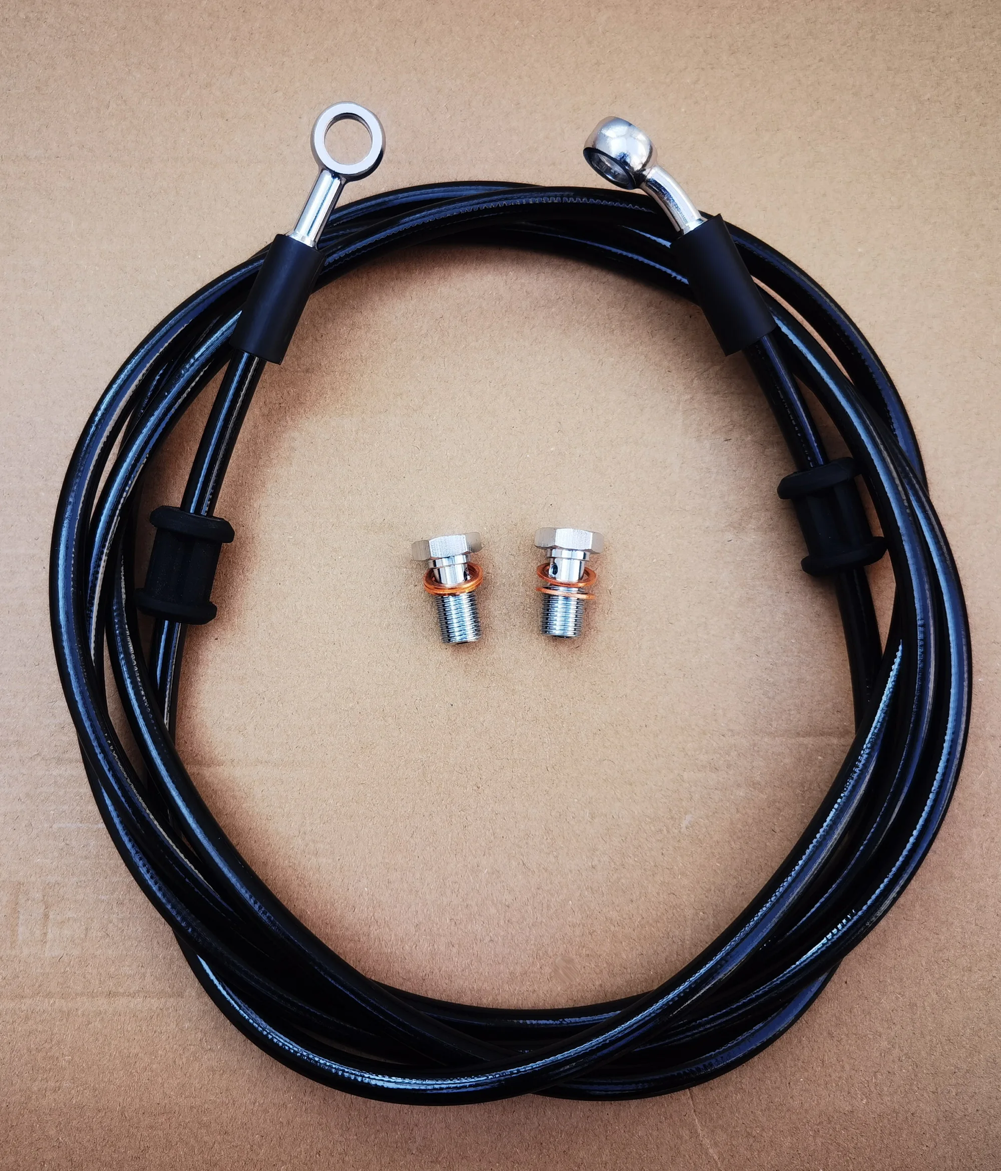 Универсальный мотоциклетный Гидравлический тормозной шланг банджо AN3, плетеный из нержавеющей стали, муфта сцепления маслопровода для гонок, 10 мм 20 ° 10 мм