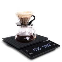 high accuracy coffee scale with smart digital electronic precision timer display household weight balance kitchen measuring tool