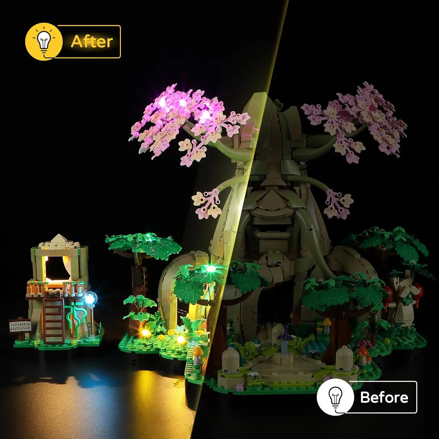 HPROSPER светодиодный (без модели) для LEGO 77092 светильник Great Deku Tree 2 в 1 строительные