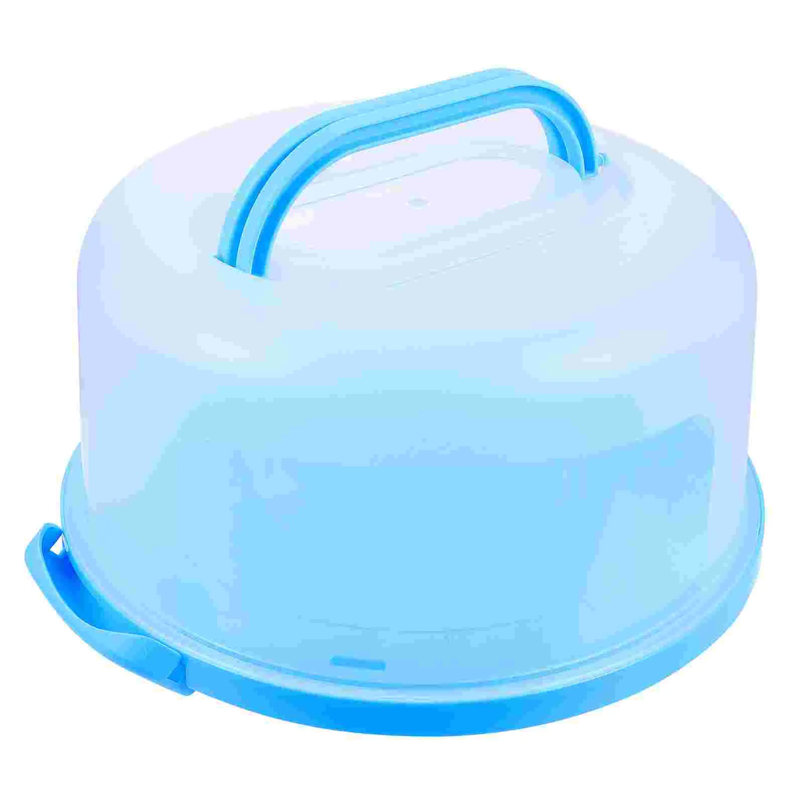 

Cake Carrier Boxholder Cupcake Boxescontainer Portable Lid Storage Saver Round Clear Handle Containers Dome Server Cover