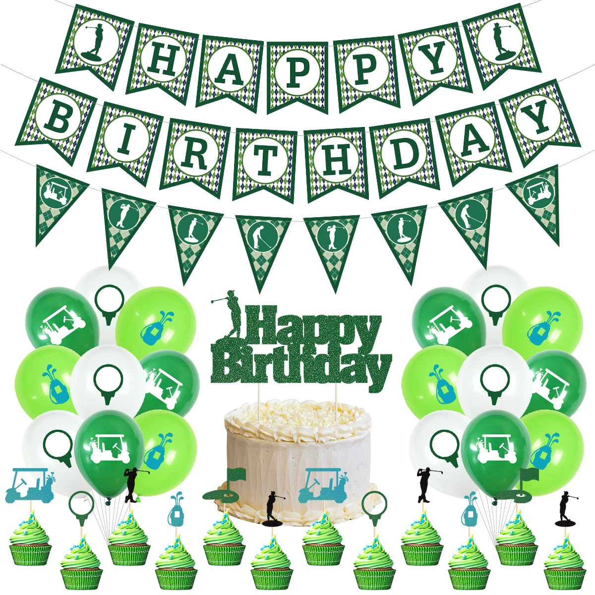 Декор для вечеринки в гольф-клубе взрослых и мужчин на день рождения украшение