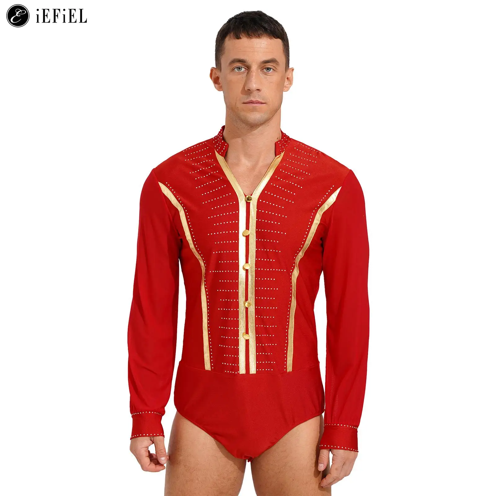 

Мужская одежда для латиноамериканских танцев, с длинным рукавом