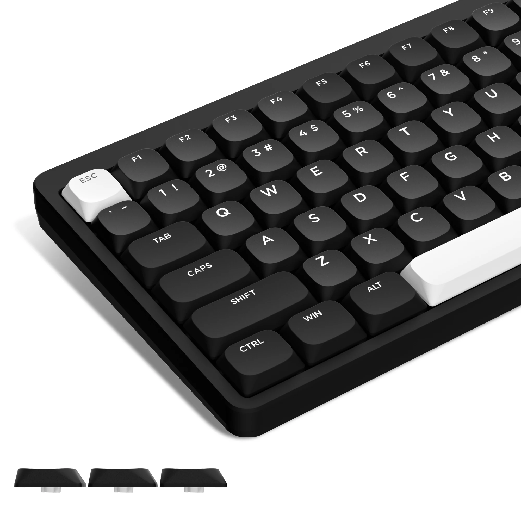 

129 Keys Low Profile Double Shot Keycaps Custom PBT Keycaps for 60% 65% 75% 100% Gateron Cherry MX Switches DIY Gmaing Keyboard