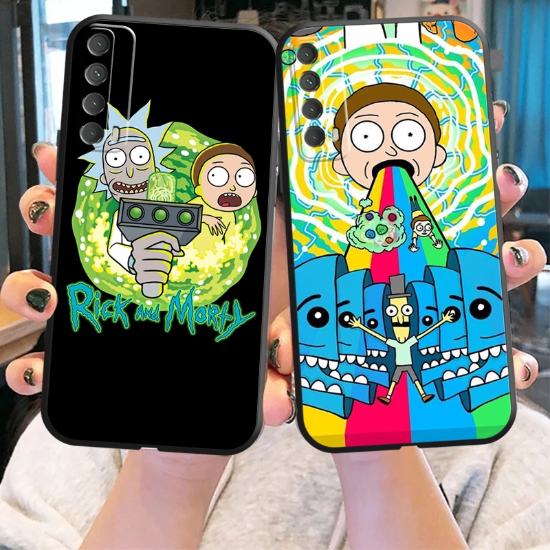 

Funny Carton Rick And Morty US Phone Case For Huawei Y6P Y6 2019 Y7S Y7 2019 Y7P 2020 Y8P Y9A Y9 Prime 2019 Y9 2019 Funda Cover