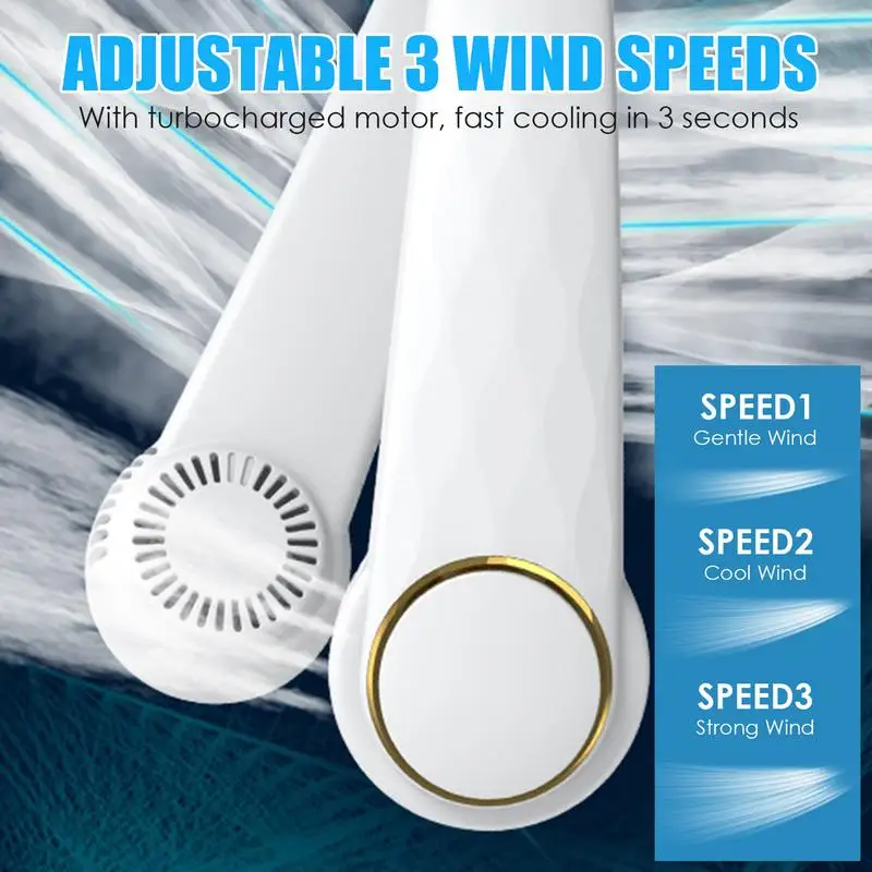 Безлопастной вентилятор без рук регулируемый угол наклона ленивый с шейным