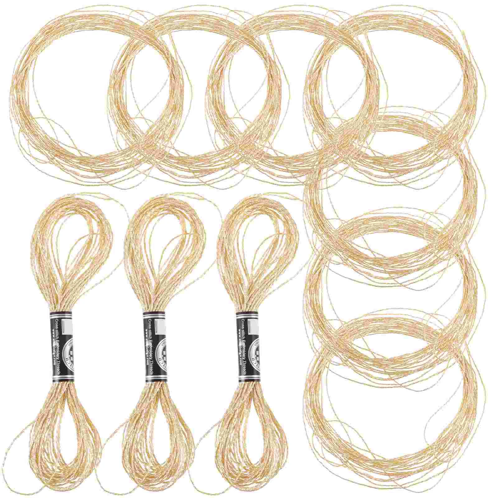 

Friendship Bracelets Gold Embroidery Thread Metallic Floss Cross String Sewing Accessories