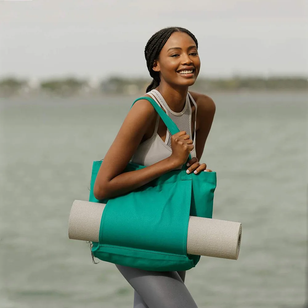 Women's Solid Color Fitness  Dance Outdoor Exercise Equipment Travel One Shoulder Yoga Bag