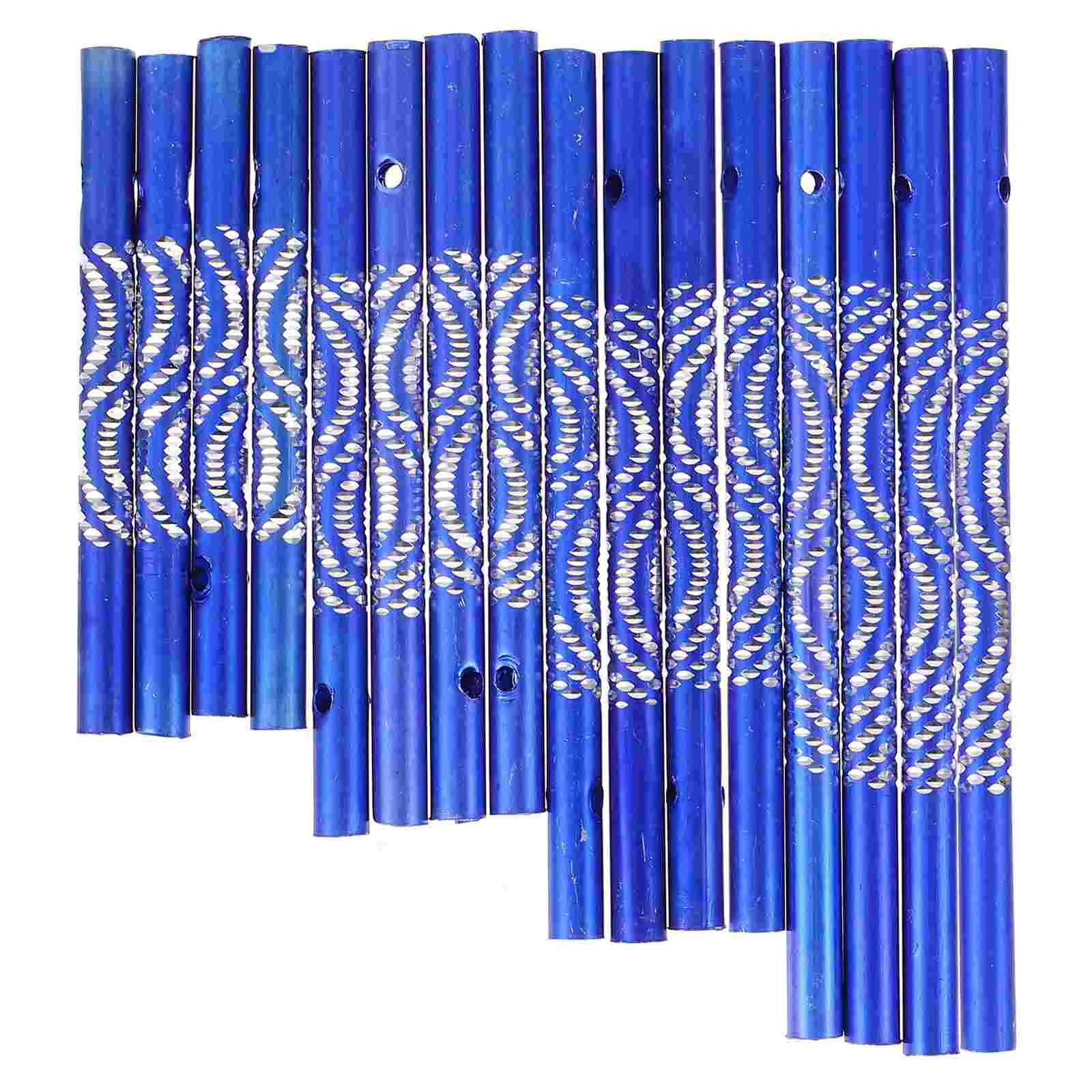 

16 Pcs Decoration Home Wind Chime Making Accessories Aluminum Memorial Tube Chimes Chinese Indoor Puzzle