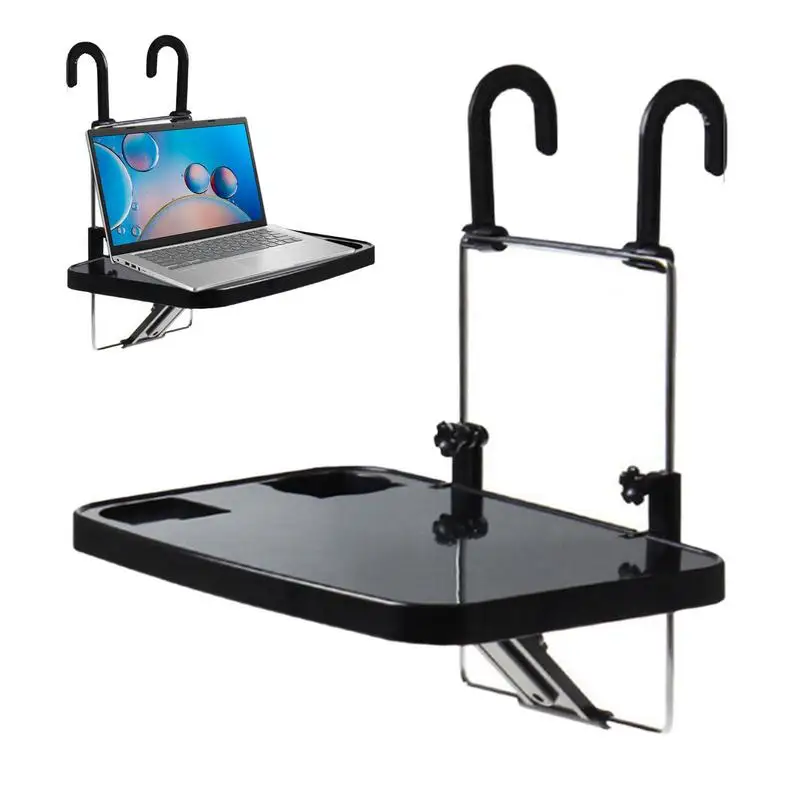 

Automotive Rear Seat Tray Board Car Lap Table Featuring Hook Configuration Adjusting To Various Angles And Heights For SUV Car