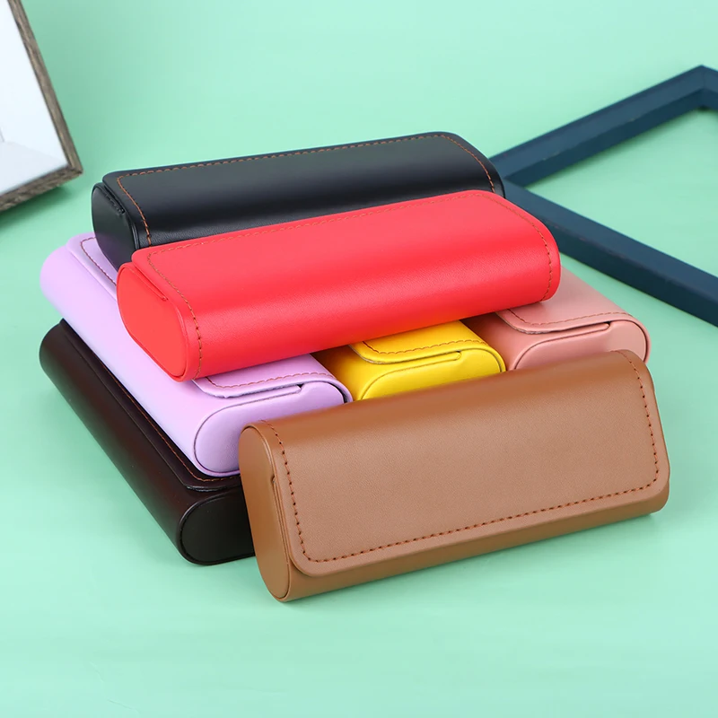 

PU Leather Glasses Case For Men Women Sunglasses Myopia Storage Soft Box Portable Anti-pressure Eyewear Box Accessories