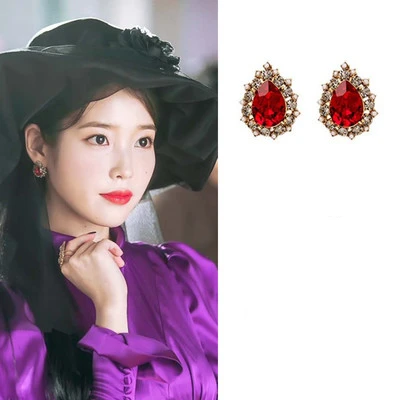 

ear stud DEL LUNA Hotel IU Korean dramas ресницы piercing man TV Fashion For Women Earrings pendientes brincos ornament