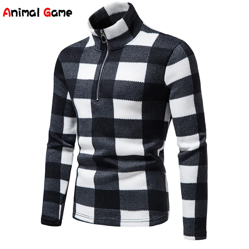 

（5 Styles）Warm Men's Lon-sleeved Sweater Fasion Stand-up Collar Zipper Sweater Casual Sweater