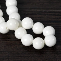 1050pcs round natural tridacna stone rock 6mm 8mm 10mm 12mm loose beads for jewelry making diy bracelet
