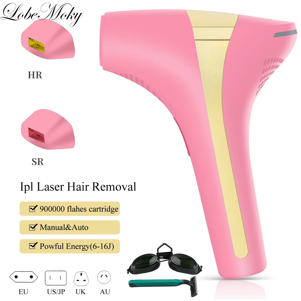 Лазерный IPL эпилятор Lobemoky для женщин в домашних условиях устройство удаления