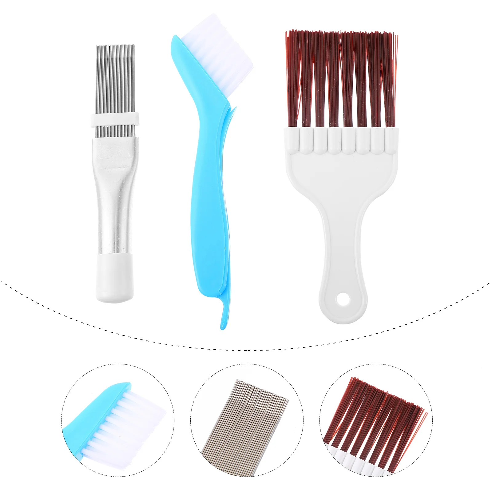 

Brush Cleaning Fin Comb Coil Tool Condenser Air Conditioner Straightening Evaporator Brushes Household Dusting Ac Home Cleaner