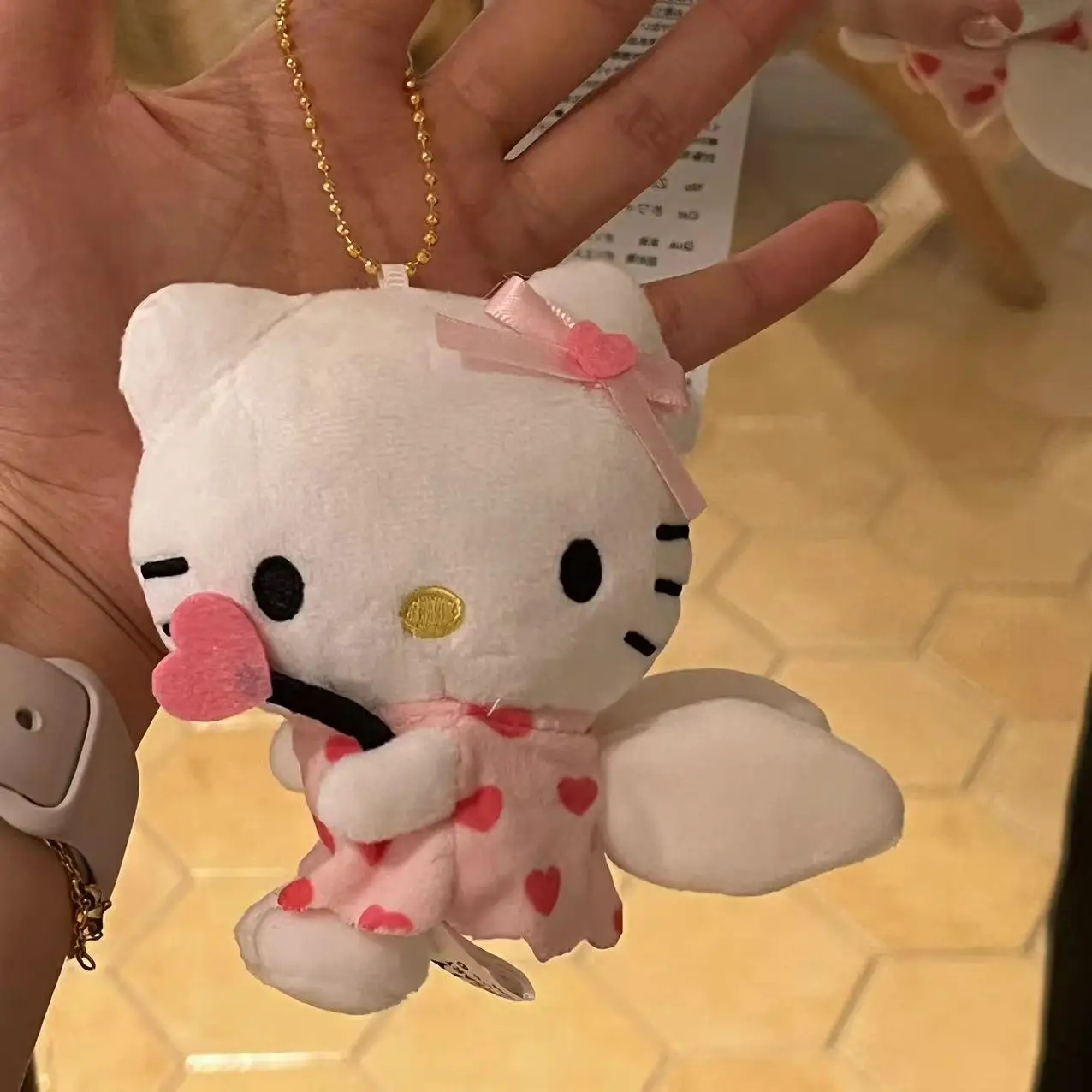 Женский милый мультяшный KtCat любовь ангел кукла брелок кавайная пушистая мягкая