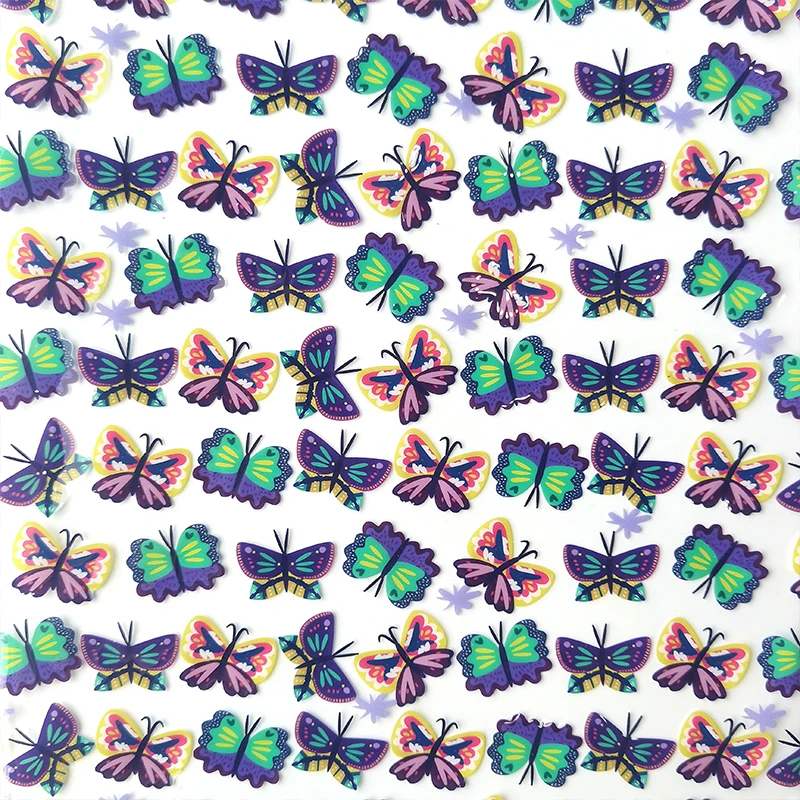 

Butterfly Printing Faux Synthetic Eco Leather Sheets，Fabric For Furniture Upholstery Sofa Backpack Desk Mat DIY Sewing Materials