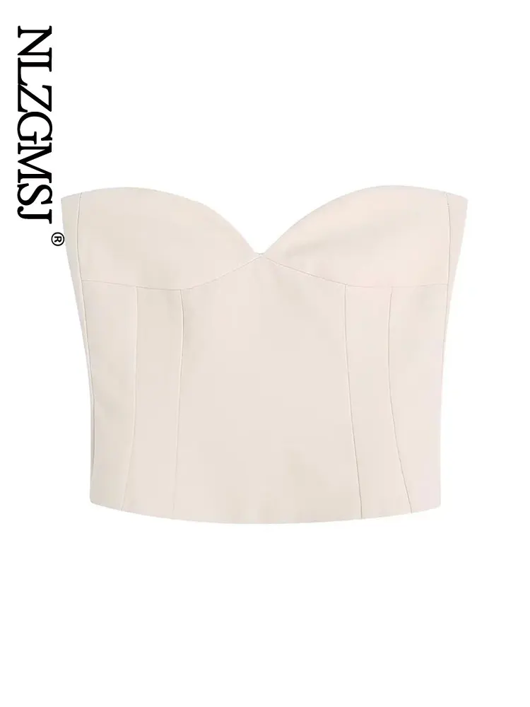 

Модный женский кроп-топ Nlzgmsj ZBZA 2022, пикантные летние женские майки, однотонный жилет, Женский Топ 202203