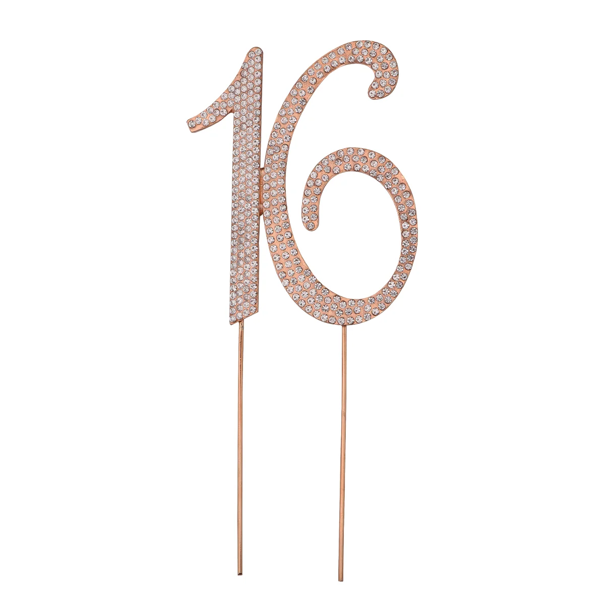 

16 Birthday Decoration 16 Crystal Topper 16 Anniversary Topper Cupcake Toppers Crystal Birthday Topper Number Crystal Topper