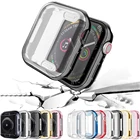 Защитная пленка для Apple Watch 42 мм 38 мм 40 мм 44 мм, полное покрытие бампера из розового золота для iWatch Series 6 5 4 3 SE
