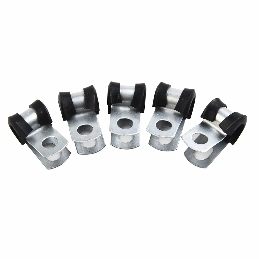 

High Quality Hot Sale Brand New Brake Pipe Clips Lined Metal+Rubber P Clips Rubber (4.7mm) 3/16\\\\\\\" For 3/16\\\" Pipes