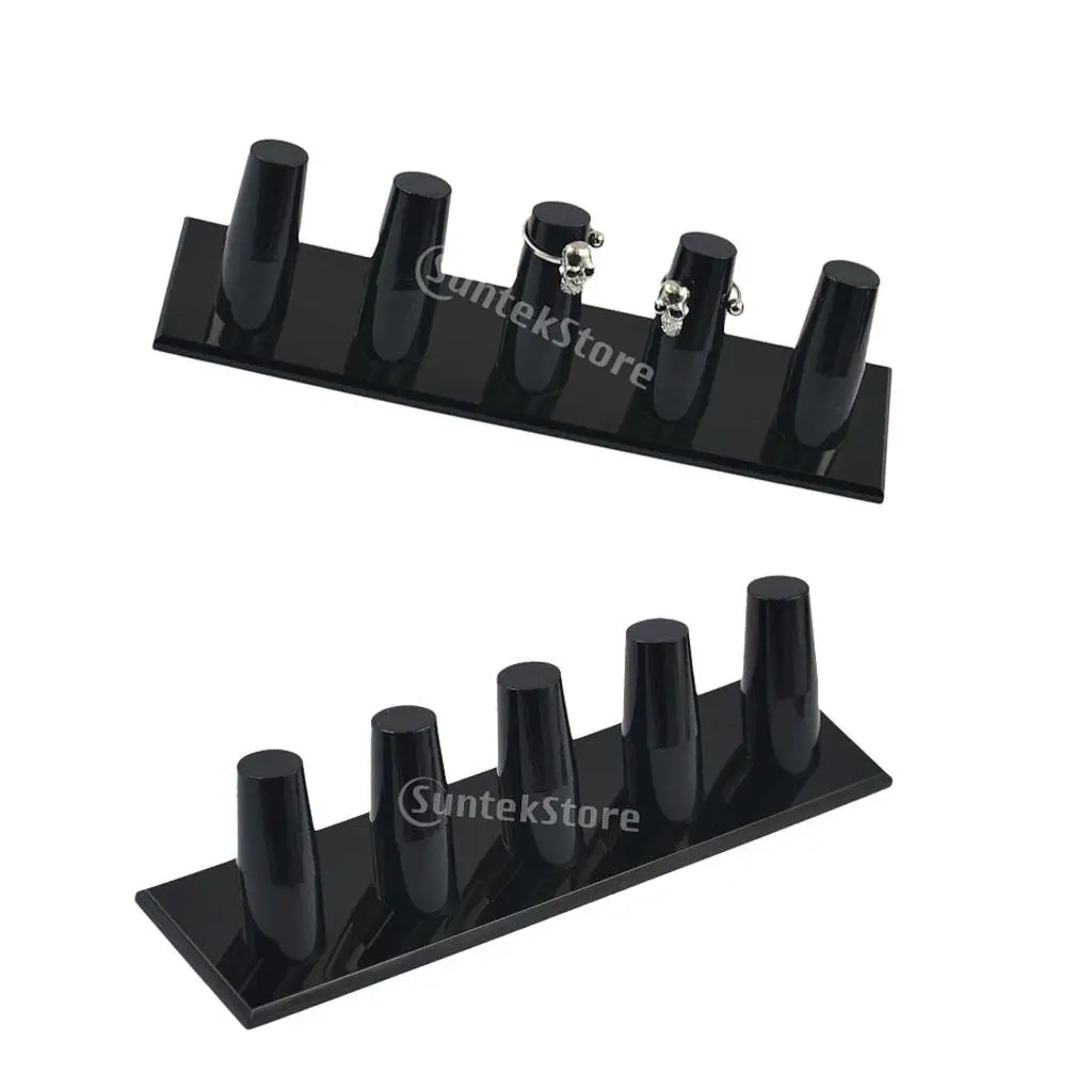 

FINGER DISPLAY ACRYLIC JEWELRY RING DISPLAY SHOWCASE STAND RACK