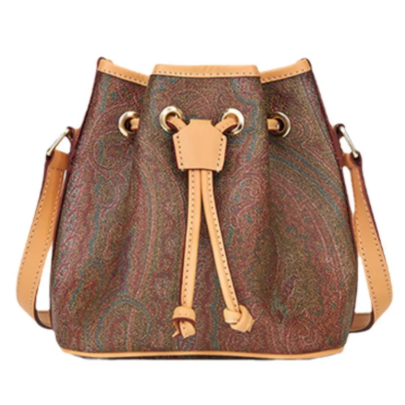

Fashion Woman Bucket Bag Small Bag Women’s Crossbody Bags Cowhide Shoulder Bag Female Bucket Bag Tote Bucket