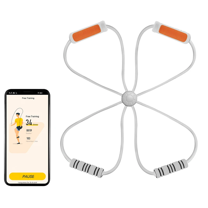 Butterfly Shape Smart Resistance Bands That Can Count The Number Of Exercises