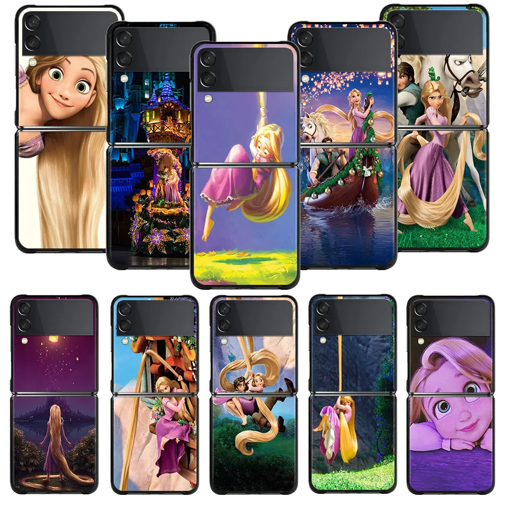 

Protection Phone Funda Disney Movie Tangled princess For Samsung Galaxy Z Flip3 5G ZFlip ZFlip3 Flip PC