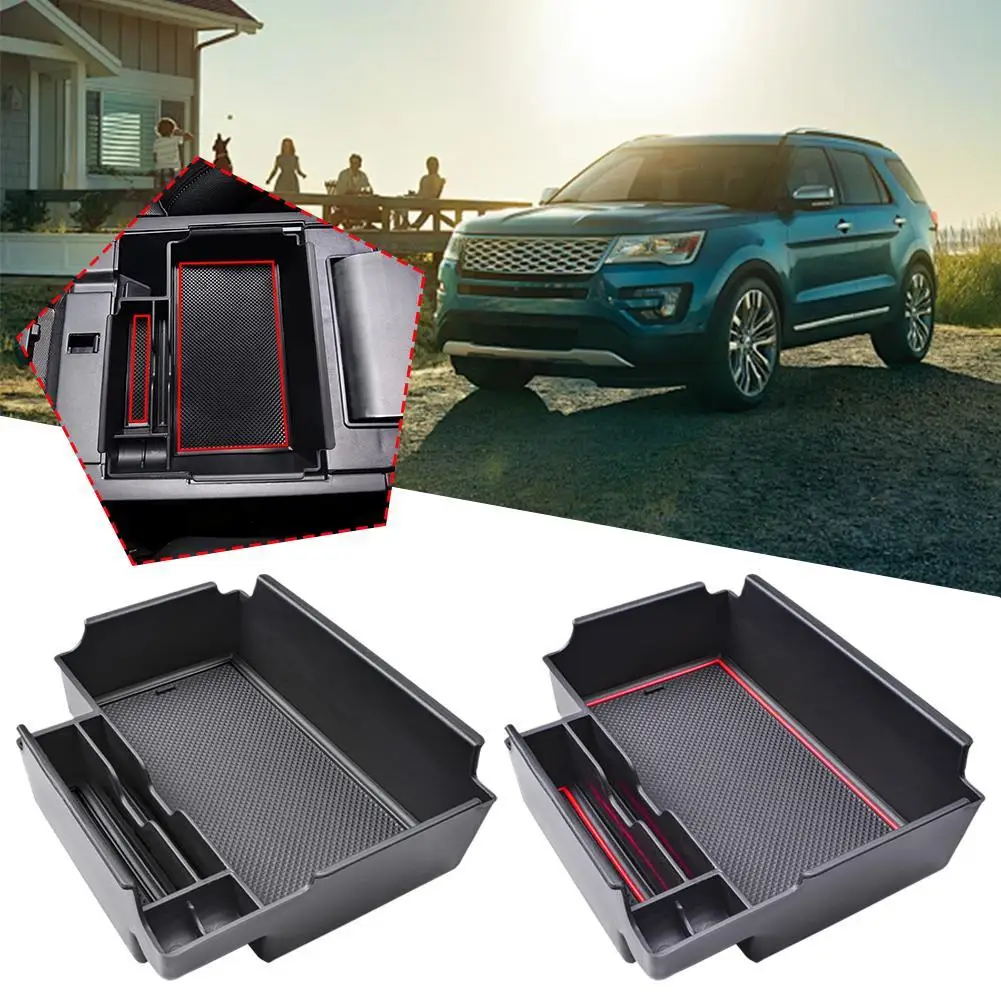 Для FORD Explorer 2020-2024 автомобильный лоток для центральной консоли подлокотник