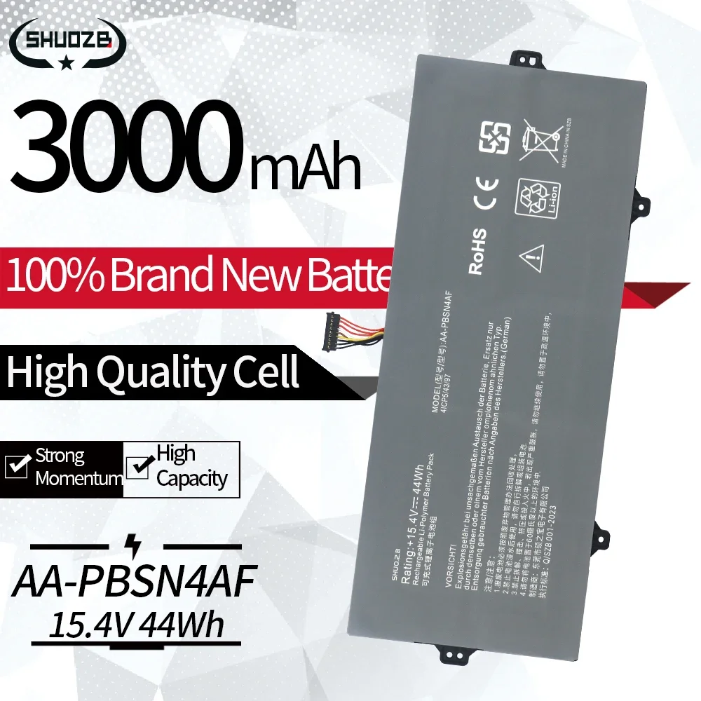 Фото Новый аккумулятор для ноутбука AA-PBSN4AF для Samsung NoteBook Pen 13 NP930SBE-K01US NP930SBE NT930SBE 15,4 В 44 Втч №1
