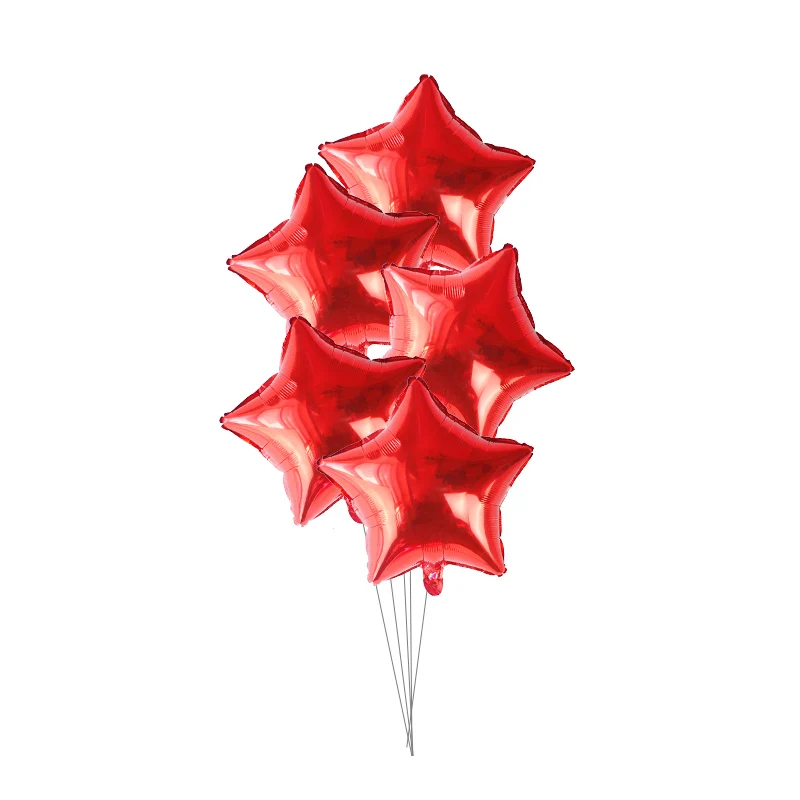 

5 упаковок фольгированных звездных шаров 18 дюймов meidding