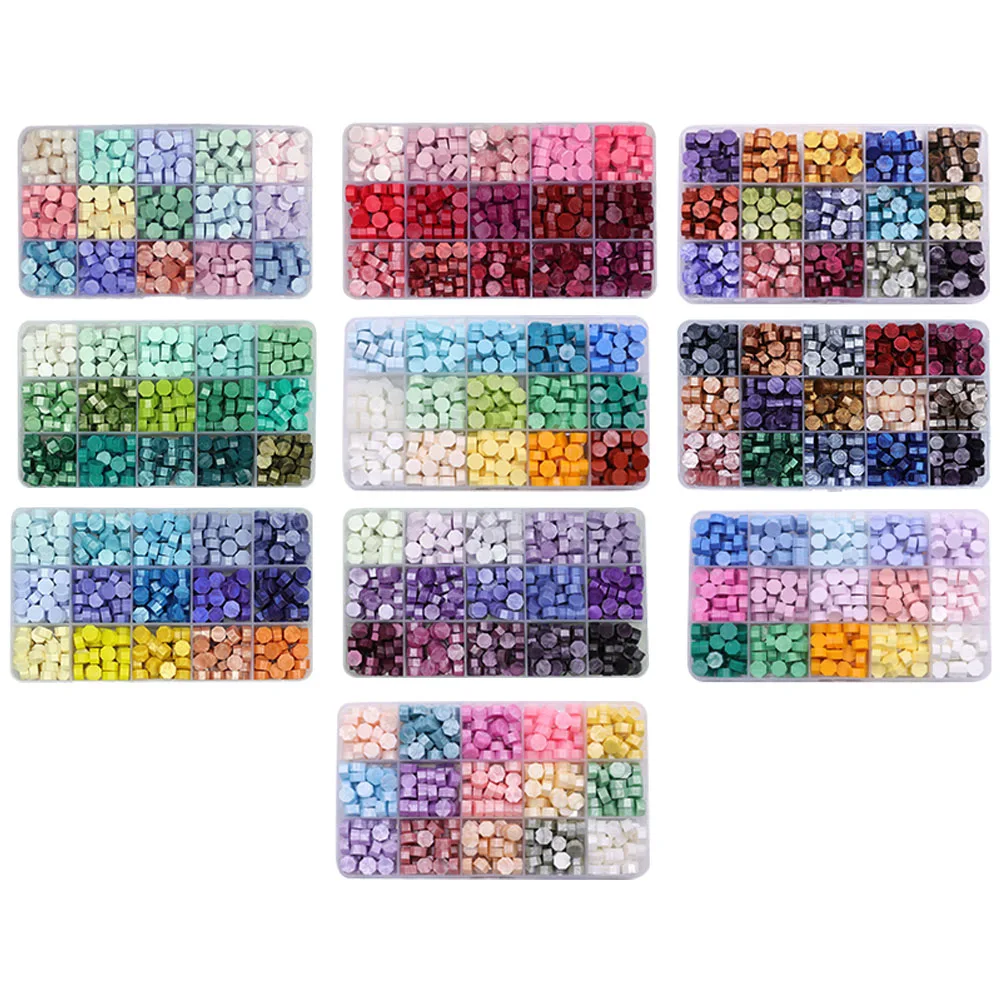 

1 Set Retro Sealing Wax Seal Stamp Kit Craft Wax Card Making Tools Colorful Mix Sealing Wax Beads DIY Wedding Birthday Party