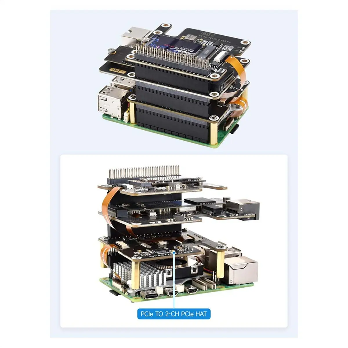 Фото N88R для платы расширения с 5 разъемами PCIe на FFC, двухканальная плата расширения PCIe FFC для высокоскоростной работы. №2